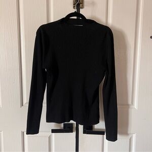 H&M Black Ribbed Women's Top
